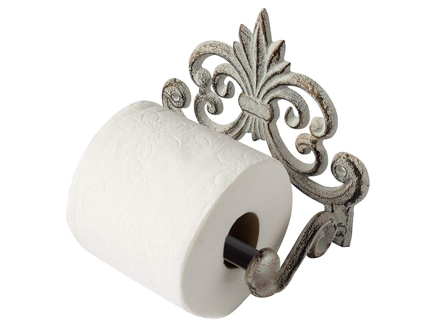 Buy Comfify Fleur De Lis Cast Iron Toilet Paper Roll Holder Cast Iron