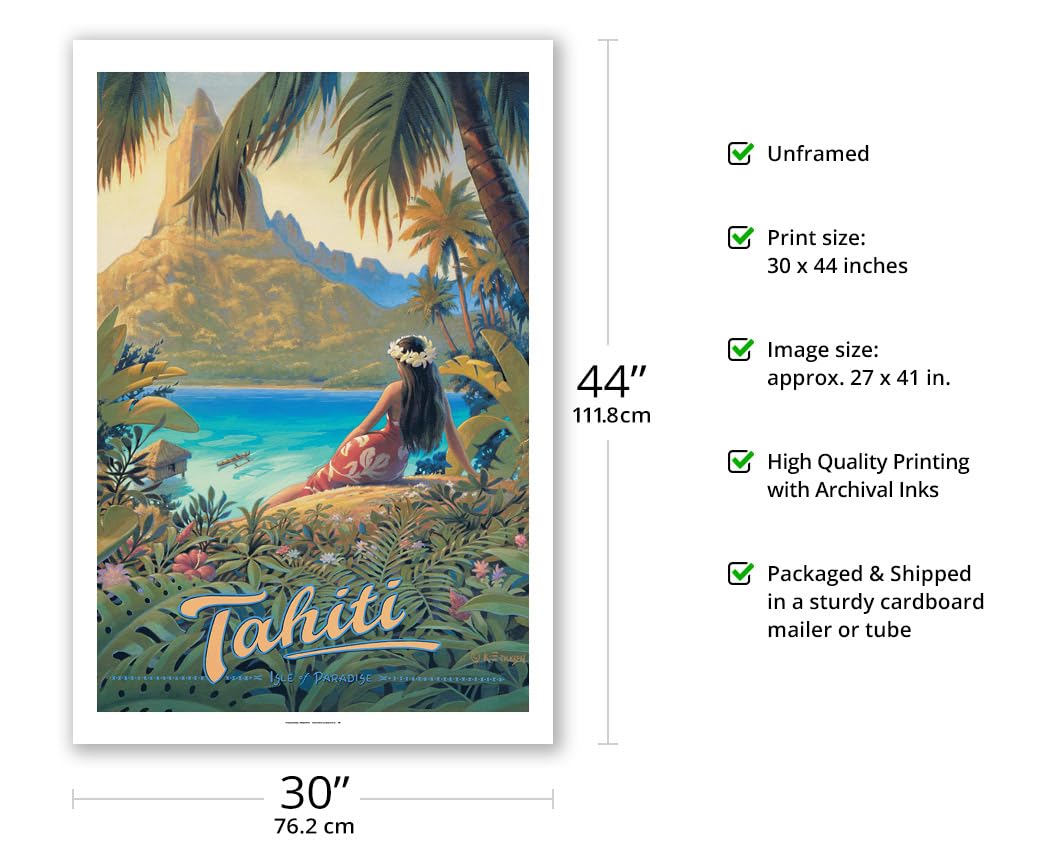 Amazon.co.jp: タヒチ – Isle of Paradise – 社会諸島 – ビンテージ