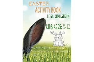 Easter Activity Book Kids Ages 8-12 with 50 Activities
