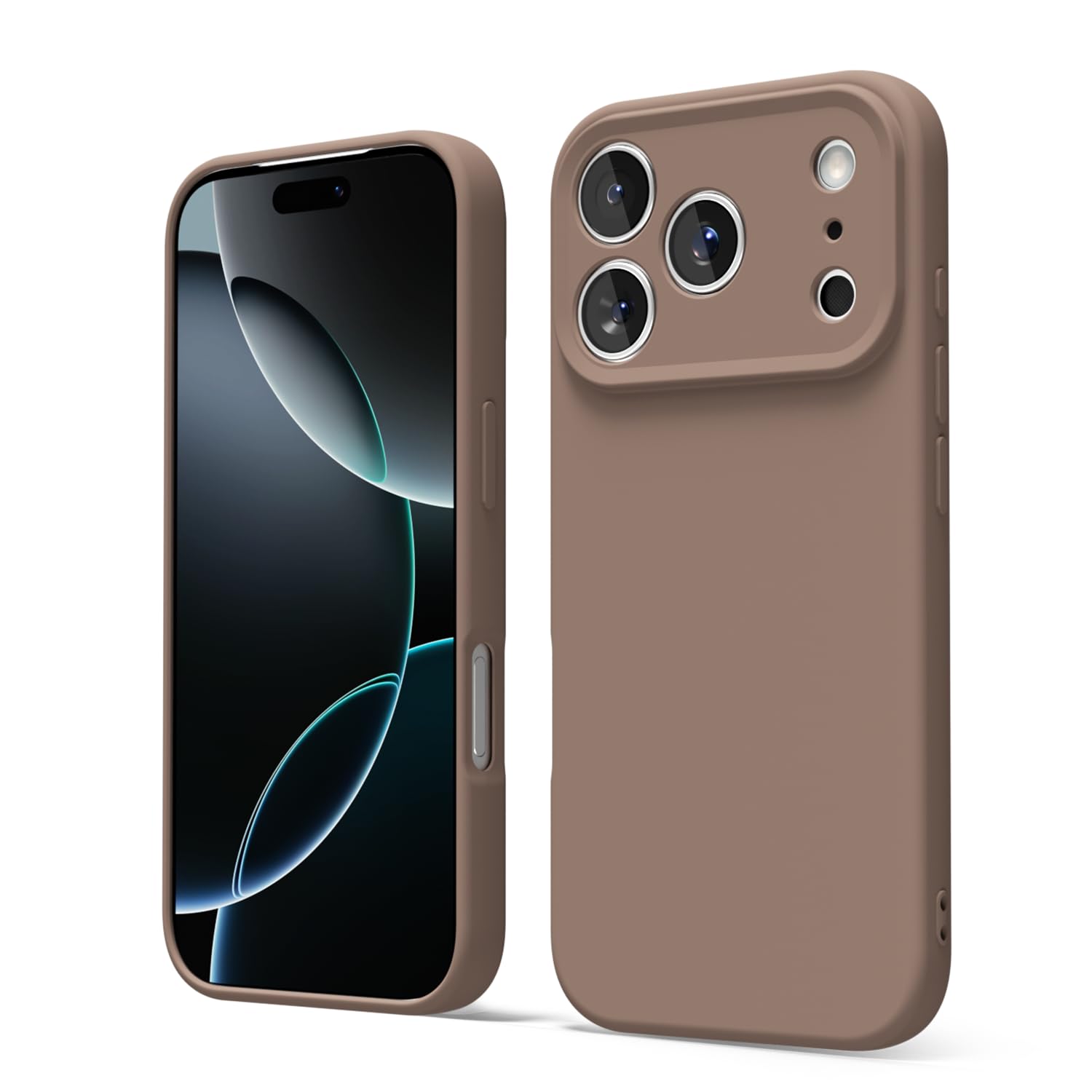 oakxco for iPhone 16 Pro Max Case Liquid Silicone, Soft Rubber Gel Elegant Aesthetic Basic Simple Cover, Cute Thin Slim TPU Matte Solid Color Plain Smooth Case for Women Girl, Light Pink — view 167