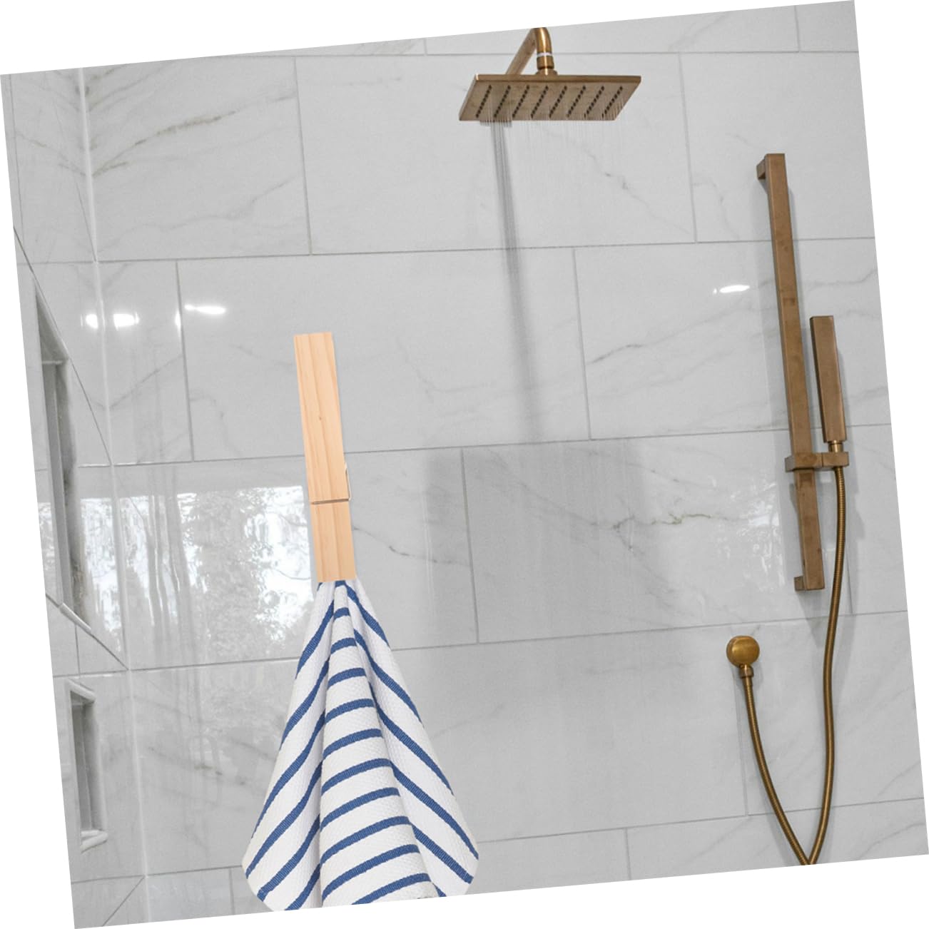 2stücke Holz Wäscheklammer Handtuchhalter Für Große Handtücher Wäscheklammern Aus Holz Für Badezimmer Und Waschküchen Hängeklammern Zum Trocknen Von Kleidung