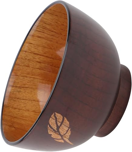 DOITOOL Tazón de madera multiusos para servir mesa de café, decoración segura para uso en cocina, estilo aleatorio