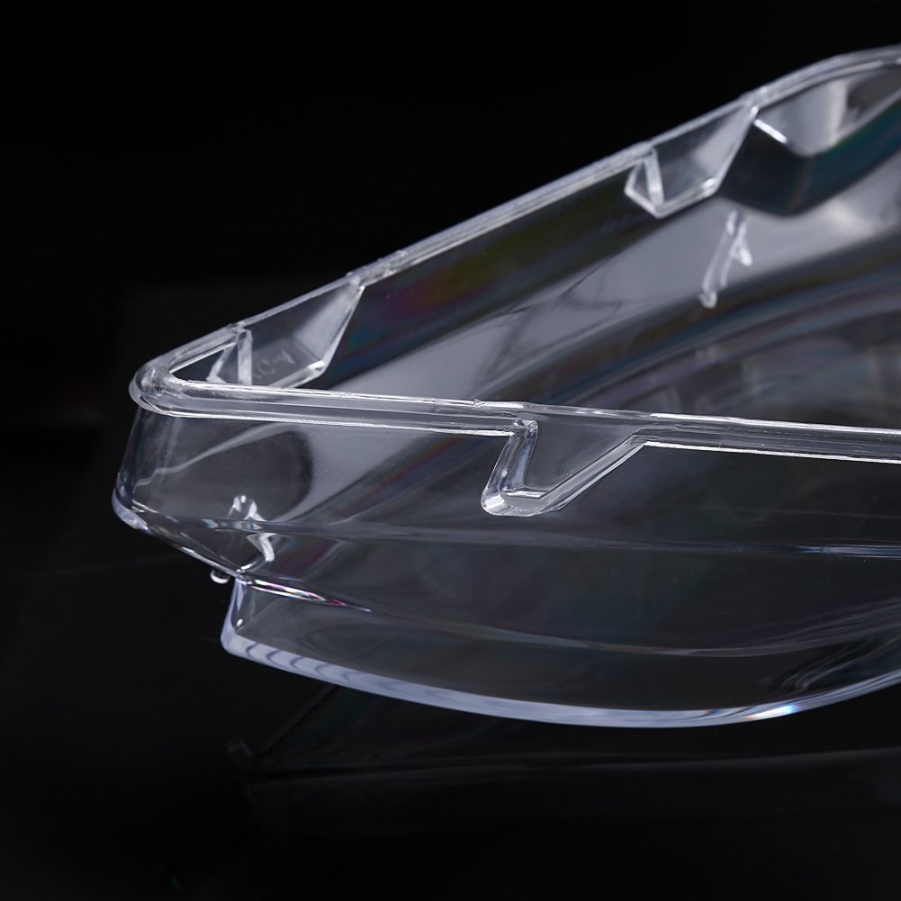 Cubierta de Faro 1 Par Lente de Luz Cubierta de Faro Tapa Izquierda Derecha Molduras de Faros Lente Difusora Transparente para Serie 3 E46 2001 2002 2003 2004 2005 Facelift 63126924043
