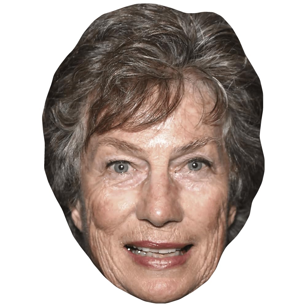 Virginia Wade (Smile) Celebrity Mask, Flat Card Face, Fancy Dress Mask