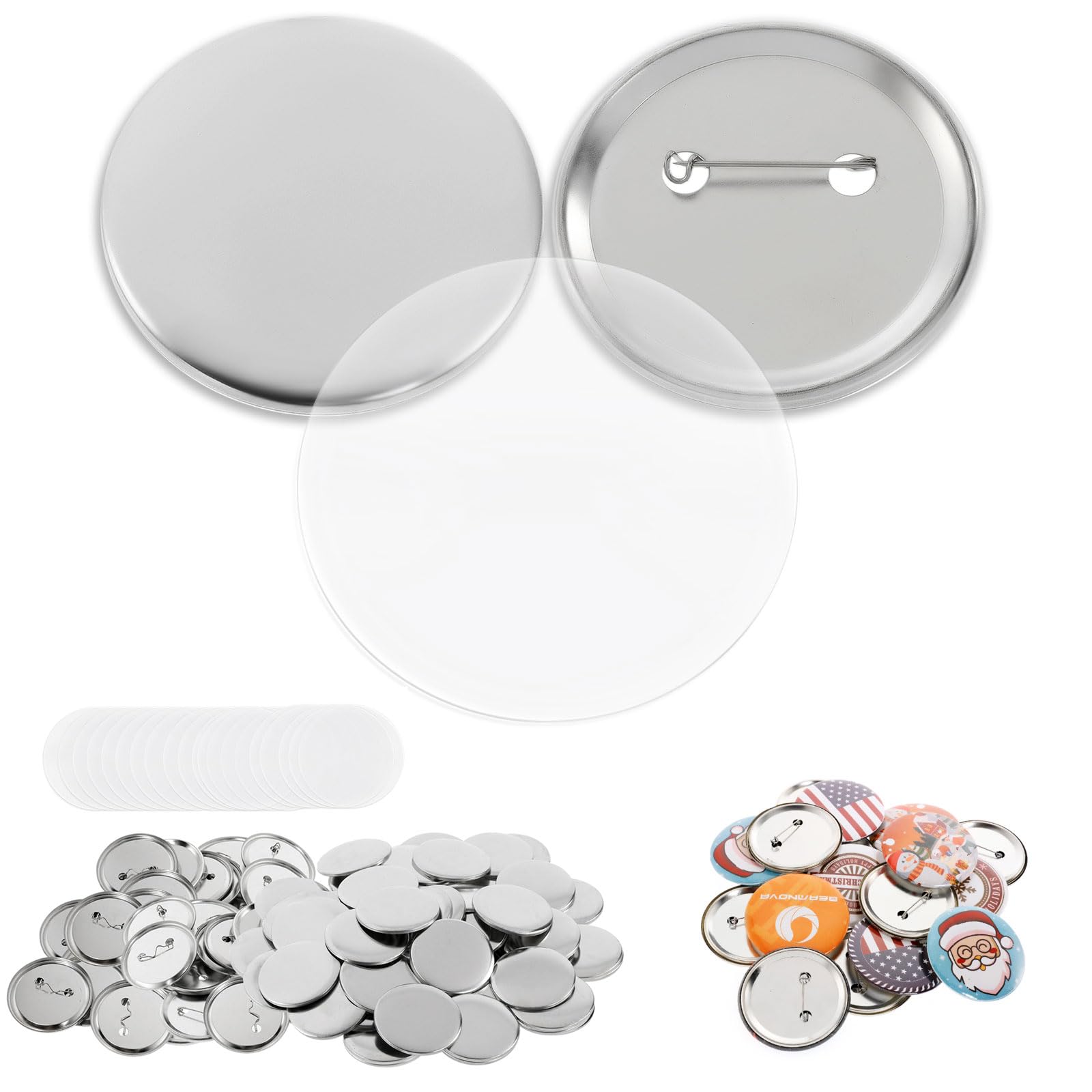 Photo 1 of BEAMNOVA 75mm Metal Button Supplies