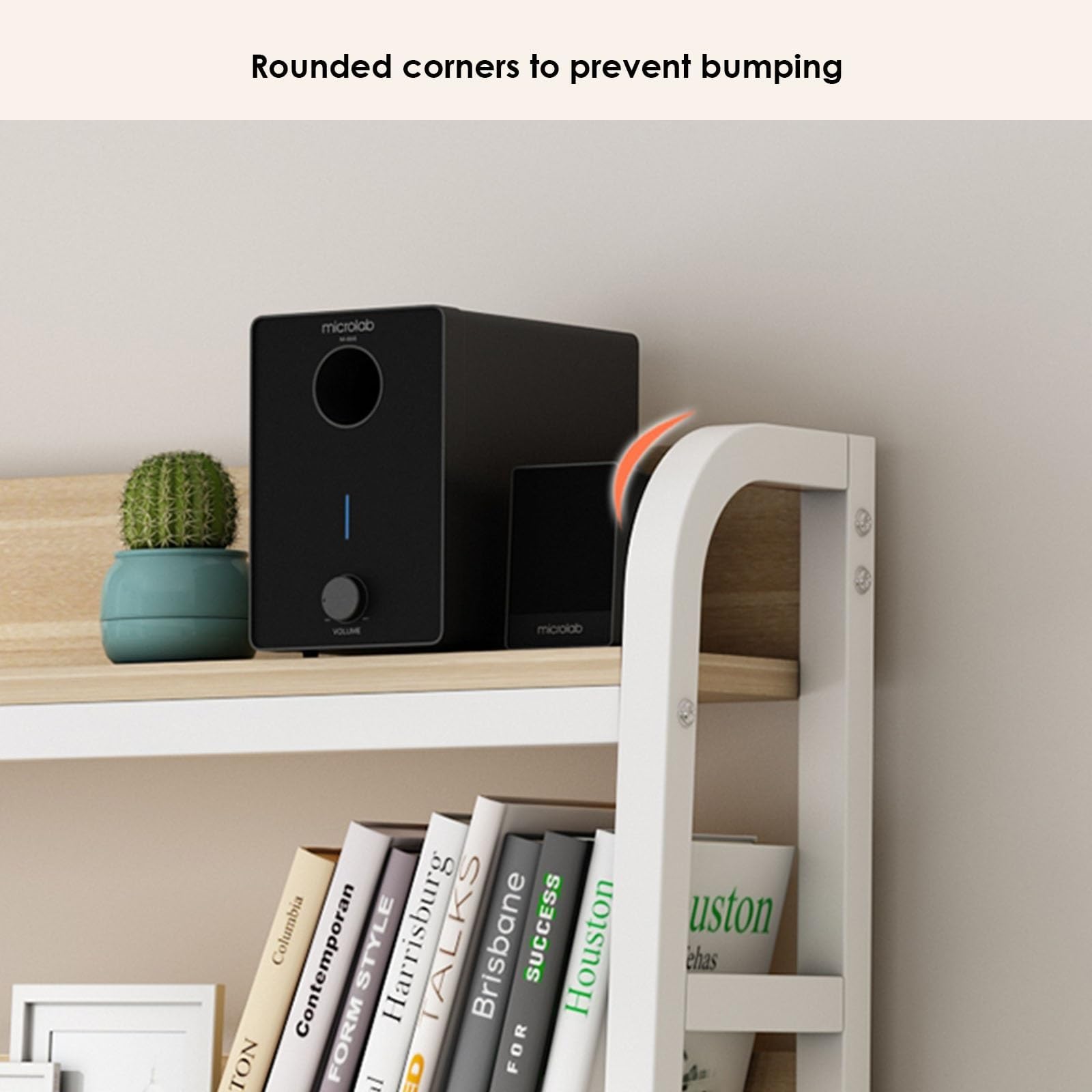 Amazon.co.jp: 2層 デスク上置き棚 - デスクトップの棚、スチール製