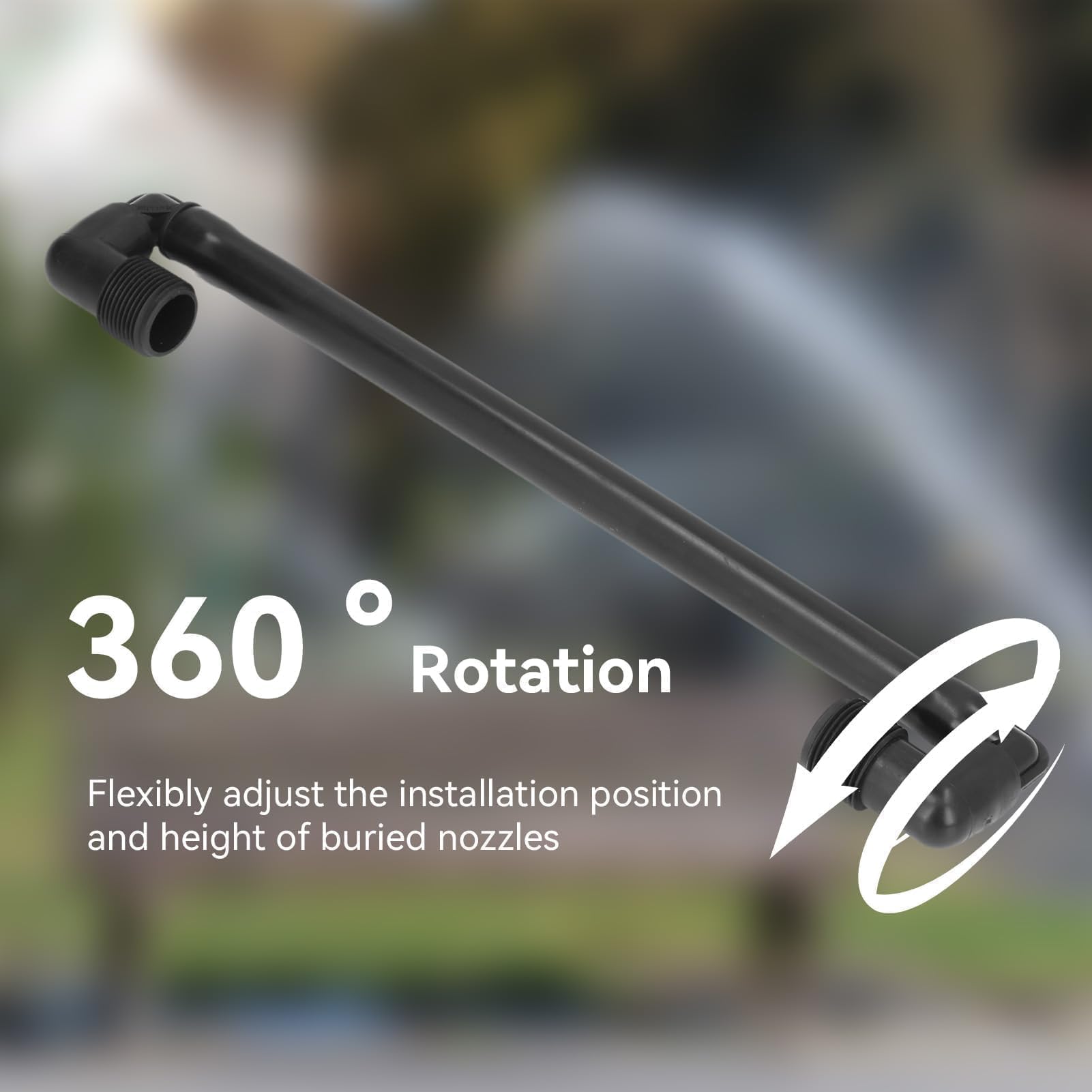 Lot de 5 arroseurs de jardin pour pelouse, filetage externe G3/4, tuyau pivotant rotatif pour irrigation de pelouse, accessoires d'irrigation automatique