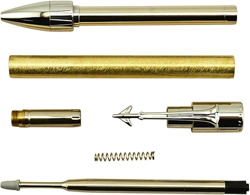 Miniatura 9 de Penn State Industries PKLINERGD Jet Airliner Twist - Kit de bolígrafo para torneado de madera (dorado)