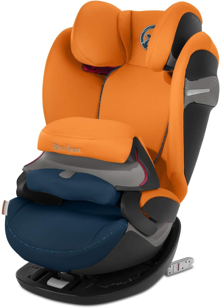 Cybex Gold Pallas S-Fix 2-in-1 Child's Car Seat, for Cars With and Without ISOFIX, Group 1/2/3 (9-36 kg), From Approx. 9 Months to Approx. 12 Years, Tropical Blue