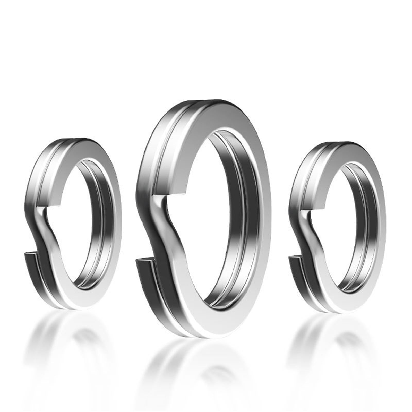 Amazon | 200 個 5 サイズ釣りスプリットリングセット釣りルアー