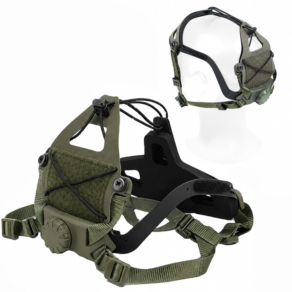 Supporto Testa NVG Multifunzionale Regolabile con Fascia Ajustabile, Supporto Leggero per Casco Fotocamera con Piattaforma Universale per Airsoft Caccia Outdoor Accessori