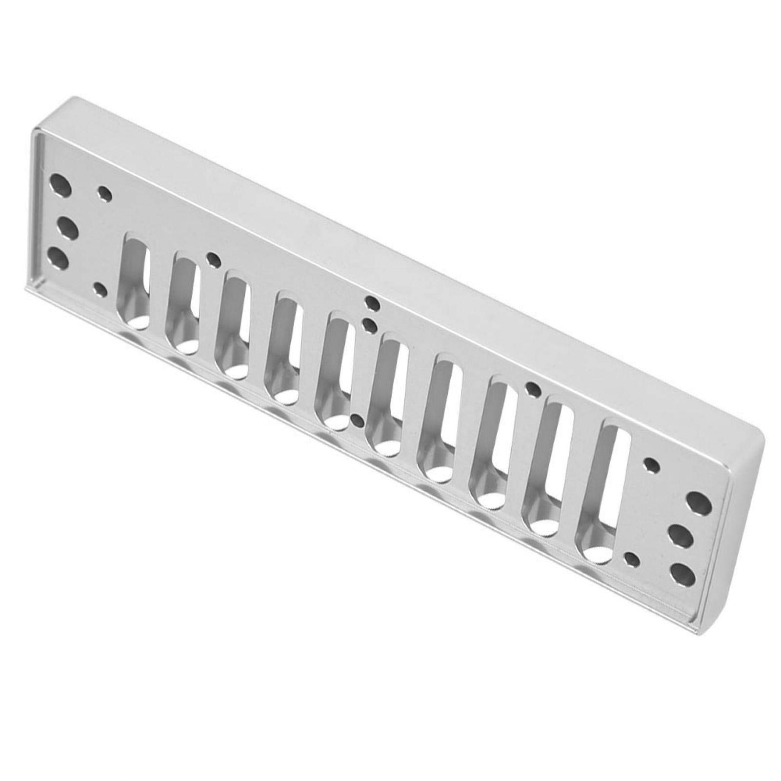 Trou Rond, Alliage d'aluminium, Peigne Harmonica pour HOHNER, Peigne Harmonica, Surface polie, pour HOHNER Special20(Silver)