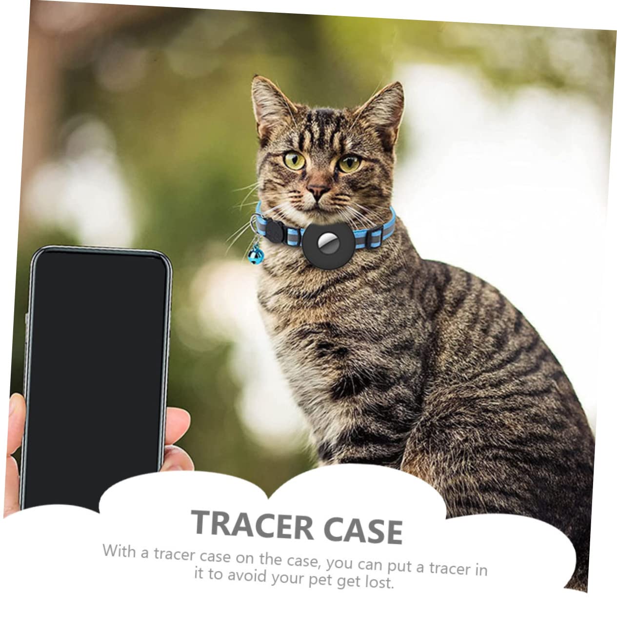 Happyyami 4pièces Collier pour Chat Réfléchissant avec Cloche Et Design De Traçage Et Sécurité Optimale Accessoire Léger pour Chats Et Petits Chiens