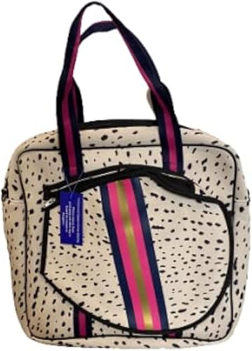 Dallas Hill Designs - Bolsa de tenis para mujer, bolsa de neopreno  3 raquetas  Aplicable para pickleball, remo, squash, raquetball, bádminton