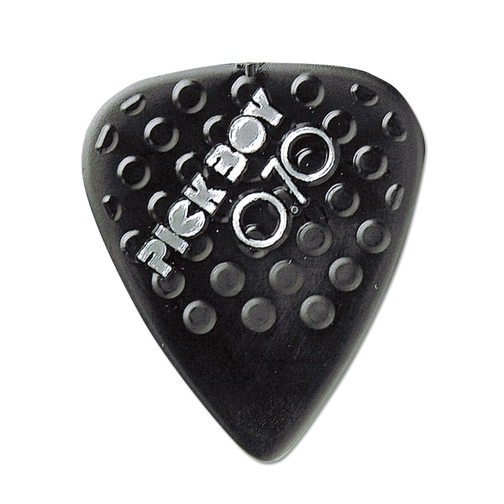 Pickboy Nylon, Grip Pick, 0.70mm, 10 picks, Black, 0.70 millimetres
