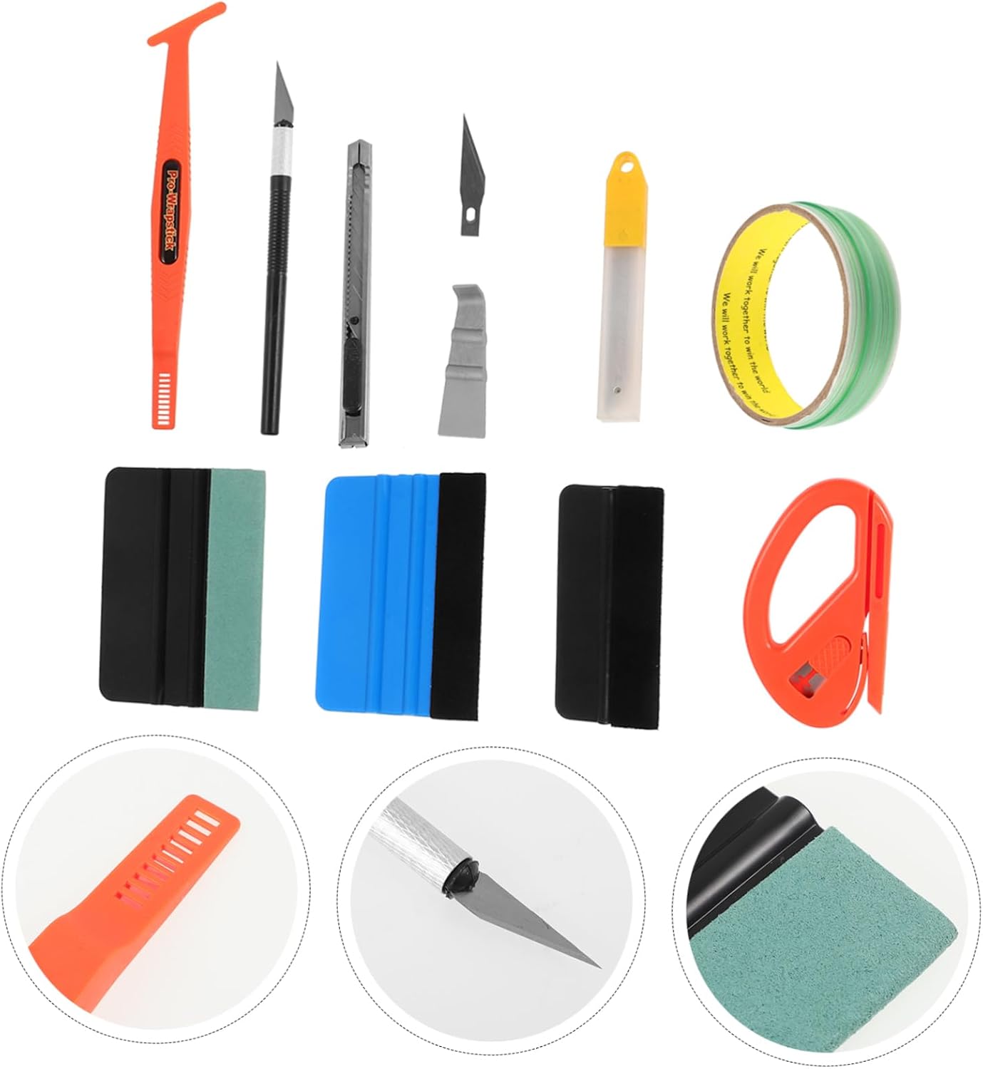 1set Car Window Tint Application Tools Kit for Smooth Film Installation and Convenient Tinting Tools for Automotive Use Eliminates Bubbles