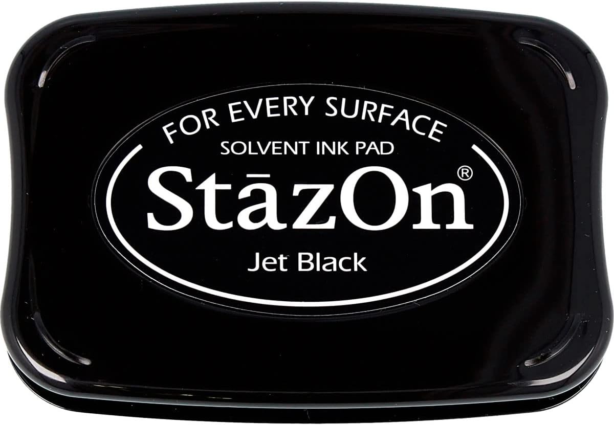 SZ000031 Full-Size StazOn Multi-Surface Inkpad, Jet Black