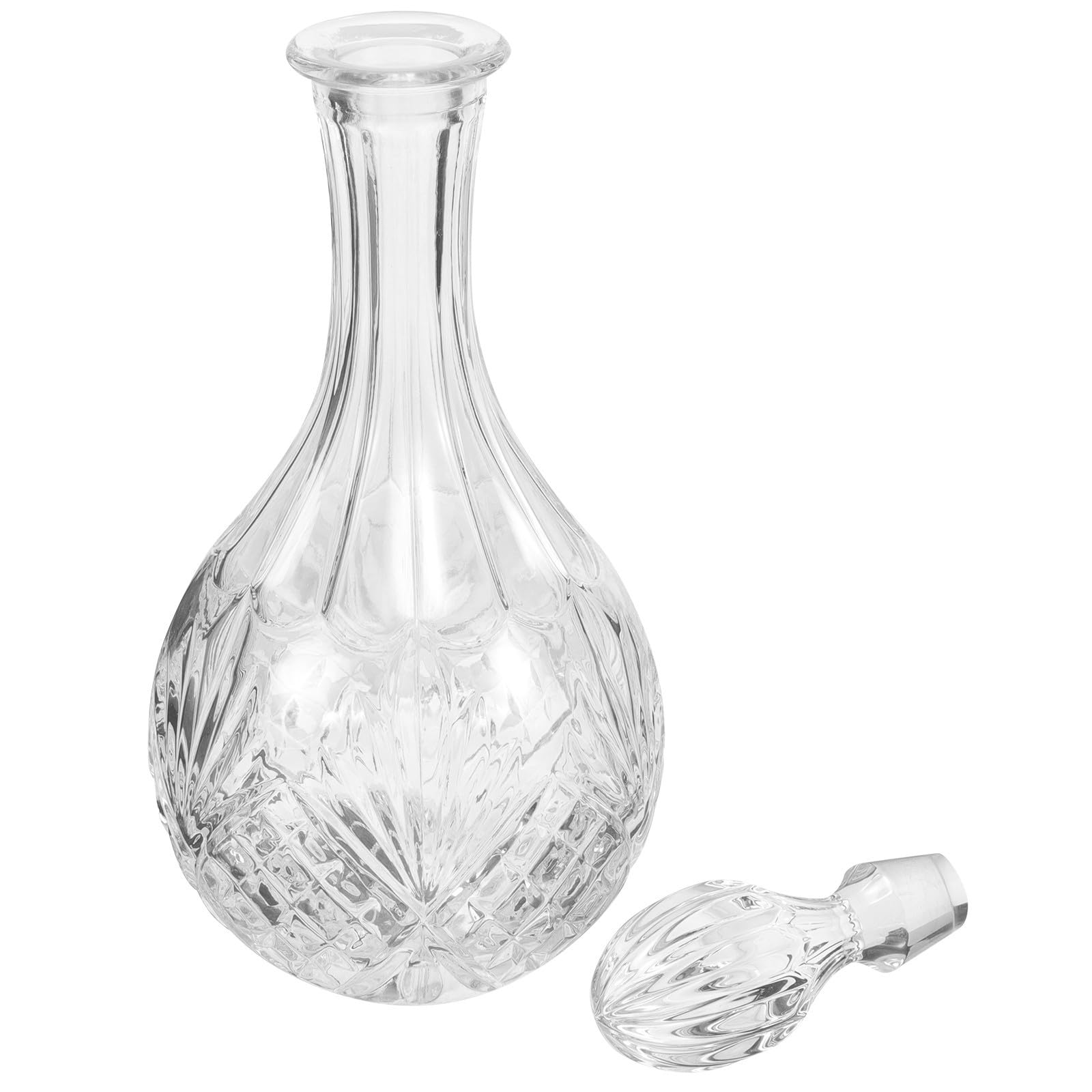 Bleifreier Glasdekanter 850ml für Rotwein und Whisky, Transparent