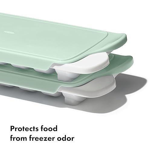 Miniatura 4 de OXO Tot Paquete de 2 bandejas congeladoras de alimentos para bebés - Opal