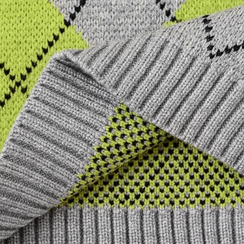 Image of Women's Sweater Vest,Y2K Sleeveless Pattern Preppy Style Knitted Crop Tank Top for Girl