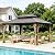 GAZEBEST 12'x14' Hardtop Gazebo Outdoor Aluminum Patio Gazebo Double Roof Galvanized Steel Canopy with Netting and Curtains,for Garden, Backyard,Deck and Lawns