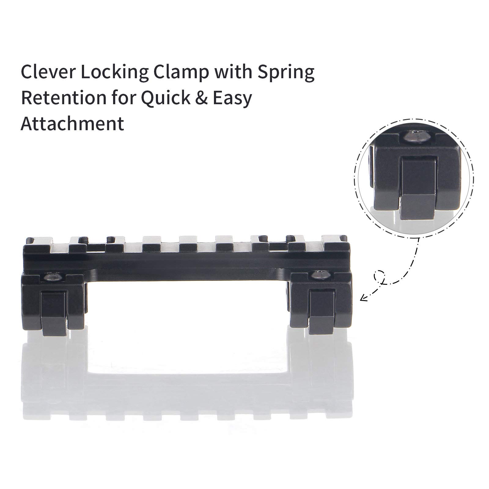 ToopMount MP5 Rail Mount 20mm Picatinny Weaver Rail Scope Mount for MP5