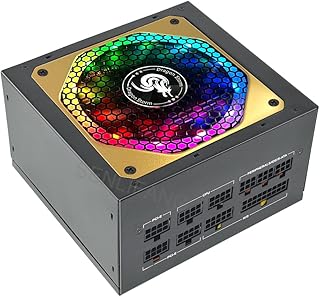 ATX 850W Full Modular 80Plus Gold Certified RGB 12V PC Power Supply Professional E-Sports Video Game Computer Power Supply