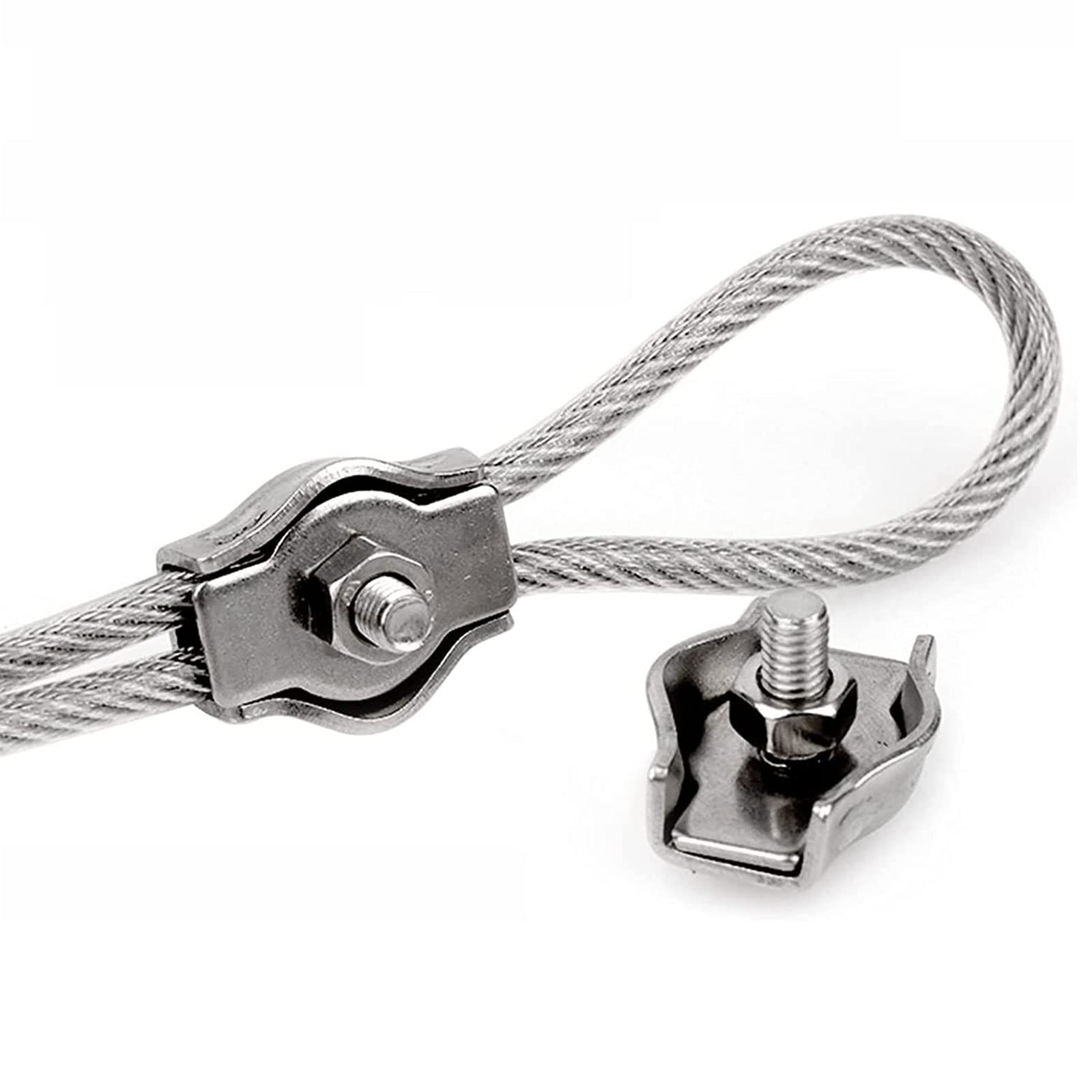 Fermagli Per Cavi Acciaio Inox 304 - Morsetti Per Funi Metalliche, Confezione Da 10 Pezzi - Foto 5