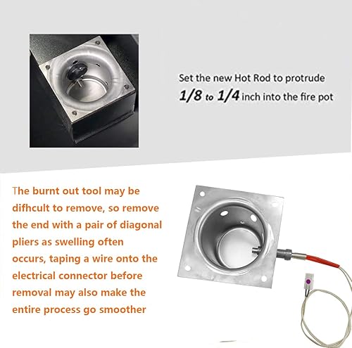 Miniatura 2 de Piezas de repuesto para olla de quemadura de fuego para parrilla de pellets Traeger, compatible con parrilla Traeger y la mayoría de las parrillas