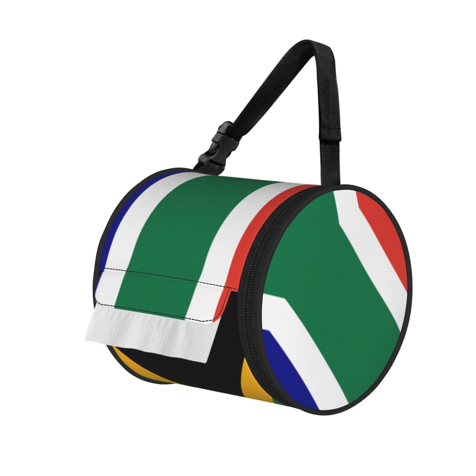 South African Flag Print Fashion Tissues Organizer Box, Hanging Tissue Holder For Purse Coins For Car Office Daily Outing