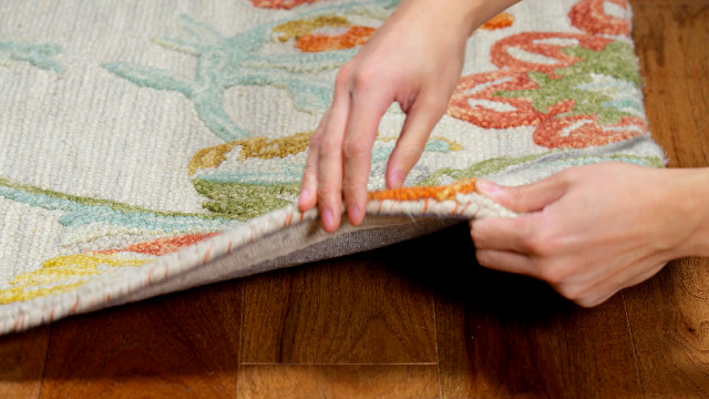 Tapete SAFAVIEH Blossom Collection 2'3" x 4' Gris / Rojo miniatura 5