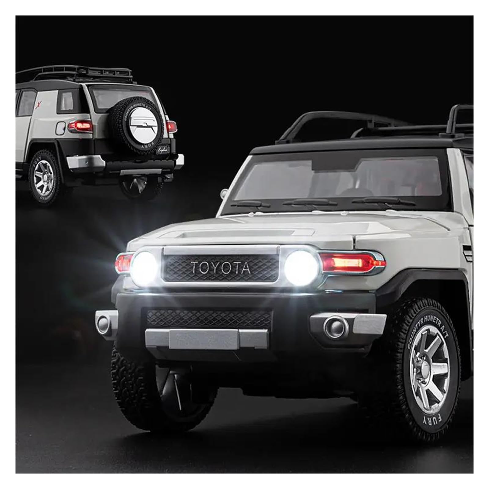 Amazon.com: 1 24 for Toyota FJ Cruiser Alloy Car Model