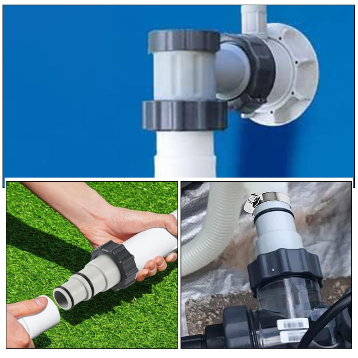VANZACK 5 Series Adaptador Piscina Conexiones De Manguera Accesorios De Filtración De Instalación Y Compatibilidad 2 Piezas X 5