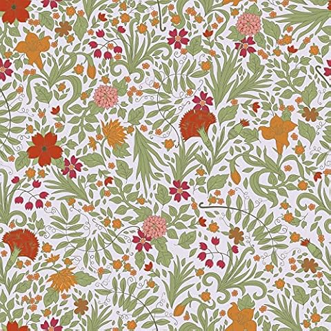 Papier Peint Adhesif Fleur Vintage VEELIKE Cover