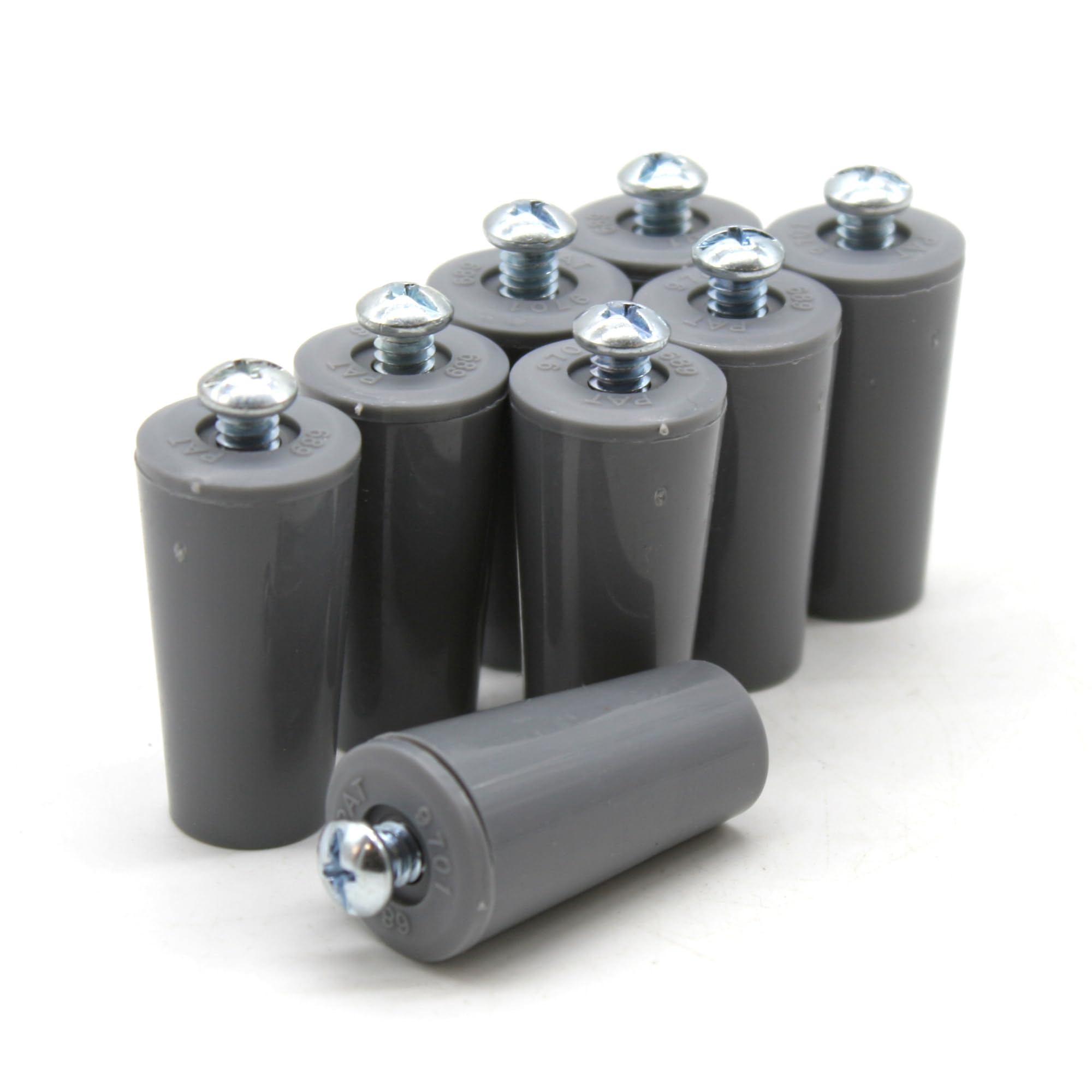 DOJA Barcelona Roller Shutter Stopper - Kit 8 Pack Grey PVC - Plastic Shutters 40mm Rolling Shutter Buffers Replacement Accessories for Roller Blind Stops Buffer Stopper for Roller Blind Window