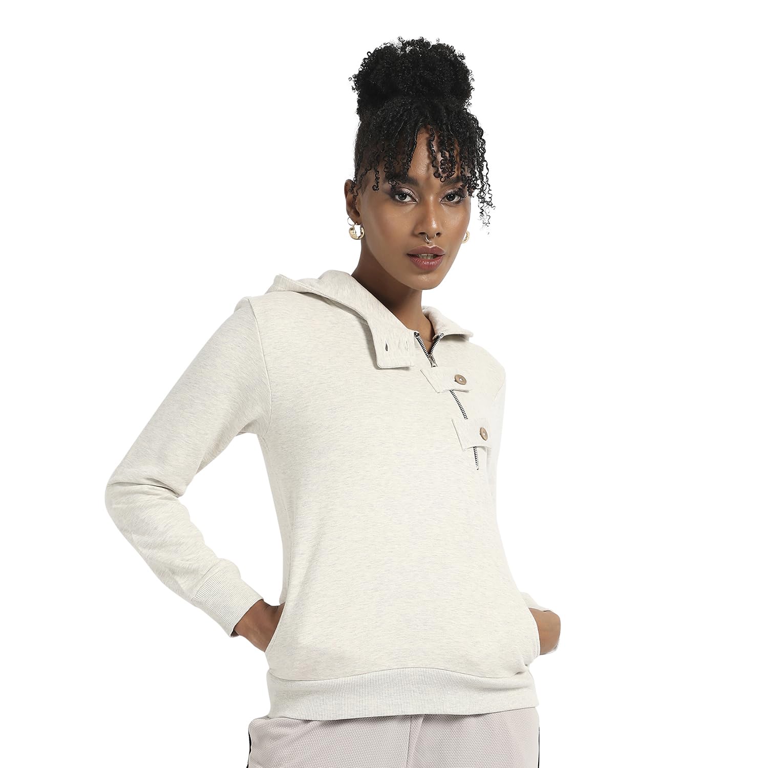 Cotton Womens Standard Length Jacket