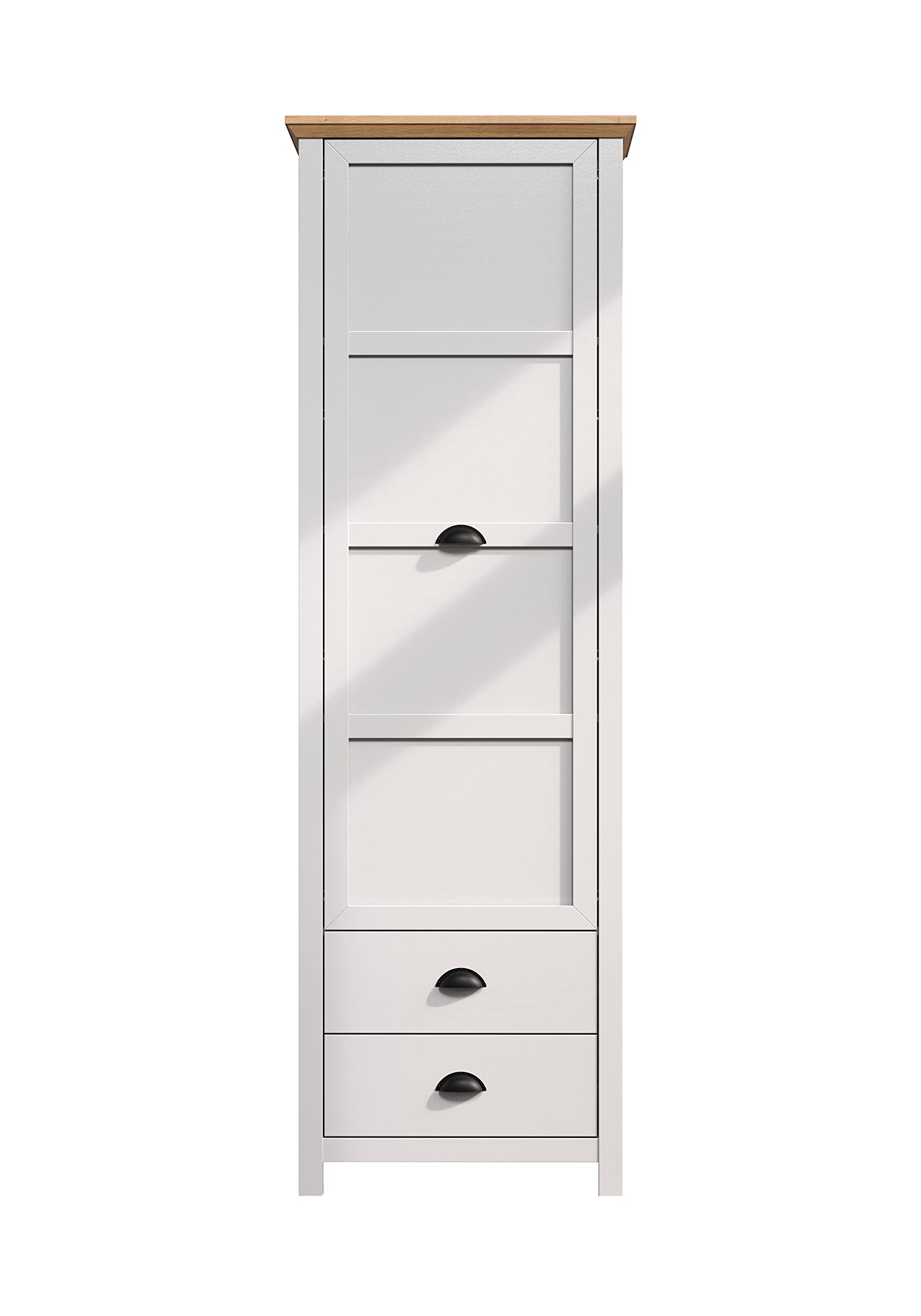 trendteam smart living Landside szafa garderobiana, jasnoszara/dąb artisan, 65 x 201 x 41 cm