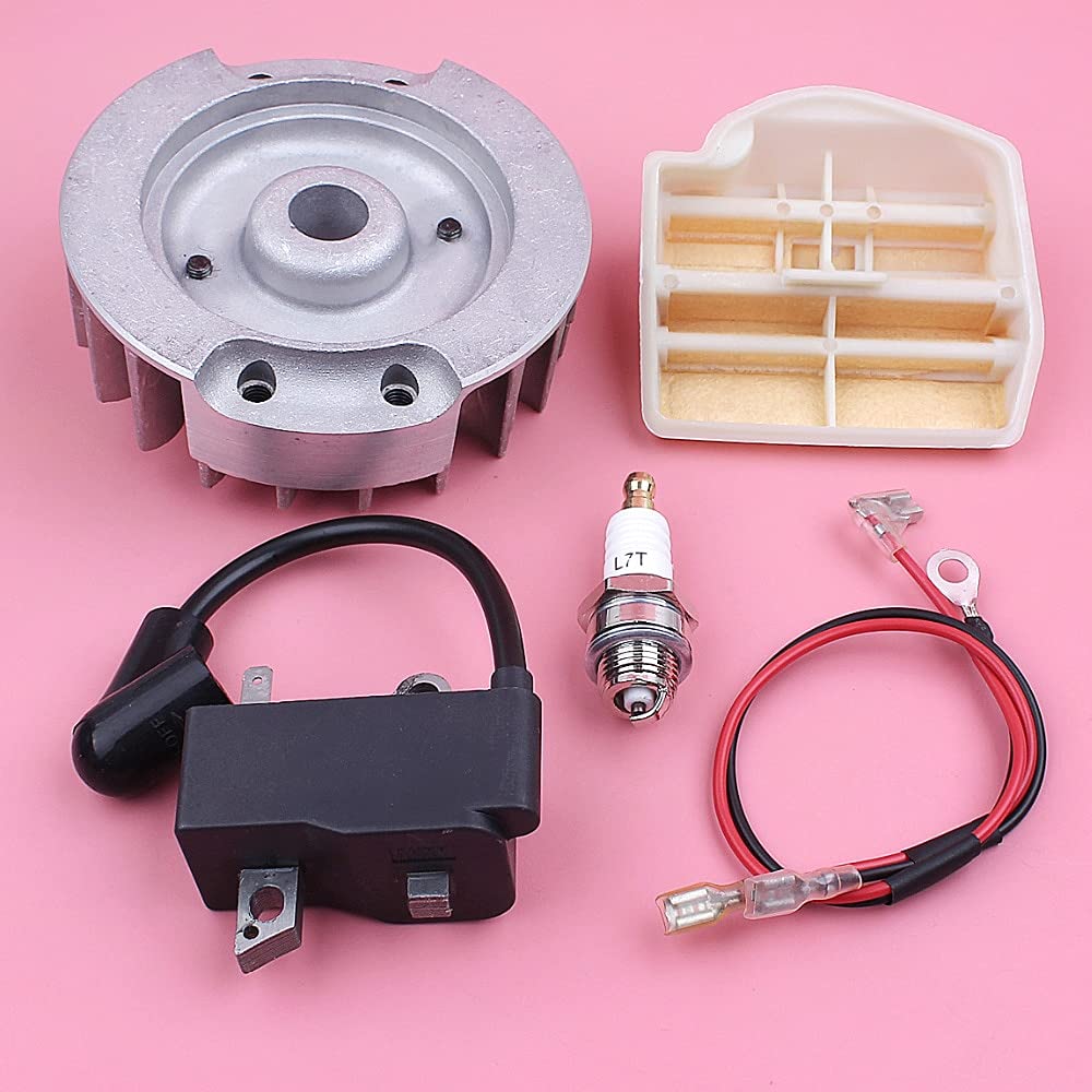 BAIJAC Bujía de Filtro de Aire del Volante de la Bobina de Encendido for Husqvarna 445 44 5e 450 450e Partido de la Herramienta de jardín de Repuesto de Motosierra