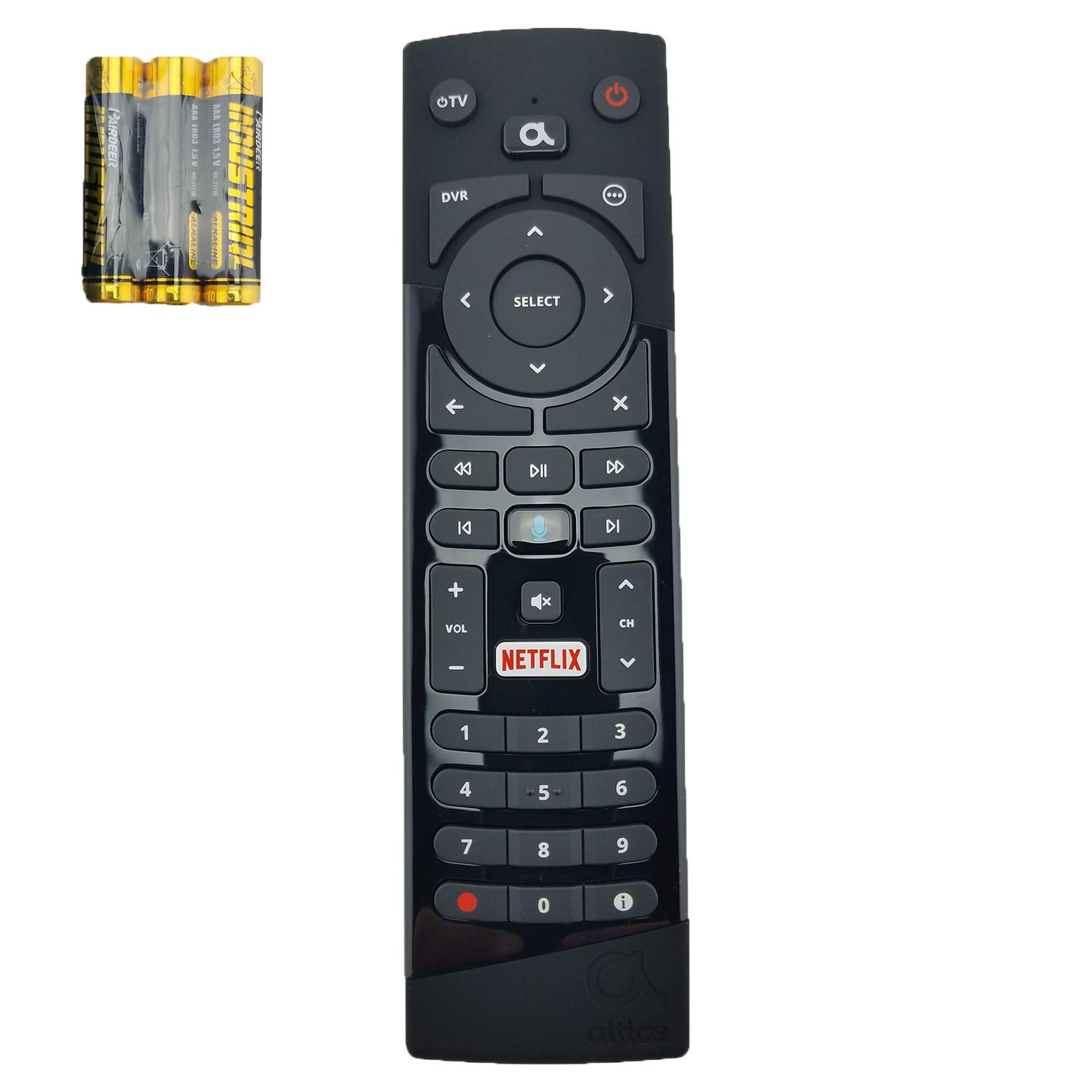 Remote Control with Bluetooth, Speech, and Netflix Button Batteries Included