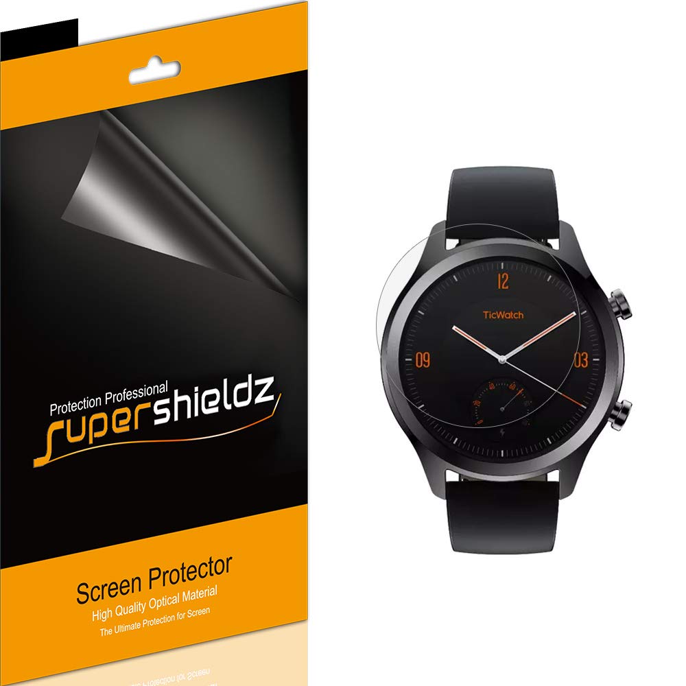 Supershieldz (6 Pack) Designed for TicWatch C2 and TicWatch C2 Plus Screen Protector, High Definition Clear Shield (PET)