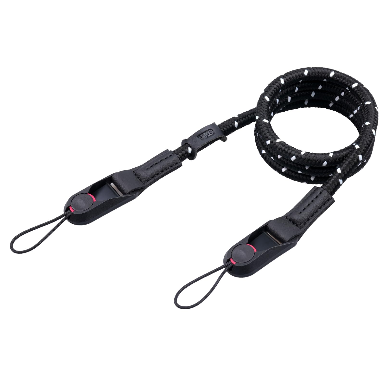 Vko Black/White Camera Strap Quick Release Camera Straps For Man Woman Photographers Adjustable Camera Neck Shoulder Crossbody Strap For Slr Dslr Digital Mirrorless Camera( White)