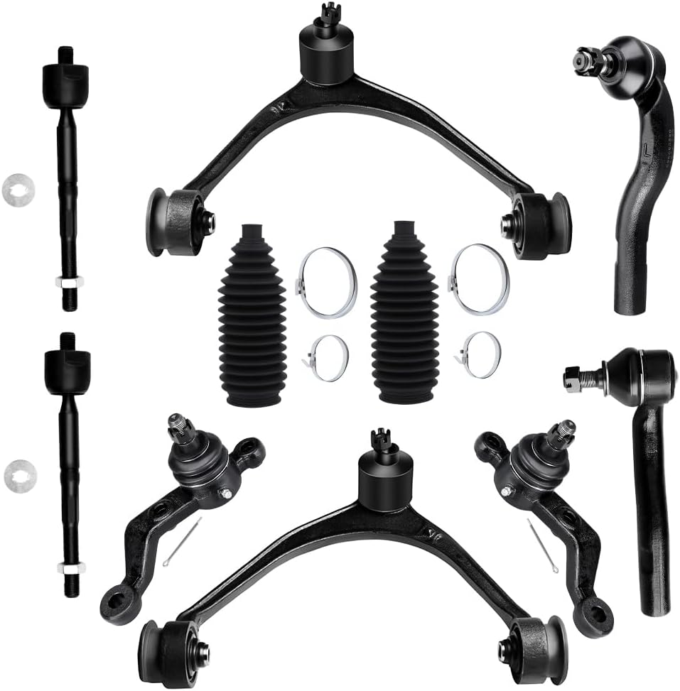 New 10PC Front Upper Control Arm with Ball Joint Lower Ball Joint Inner Outer Tie Rod End & Boot for 1998-2005 for Lexus GS300 for Lexus GS430 GS400