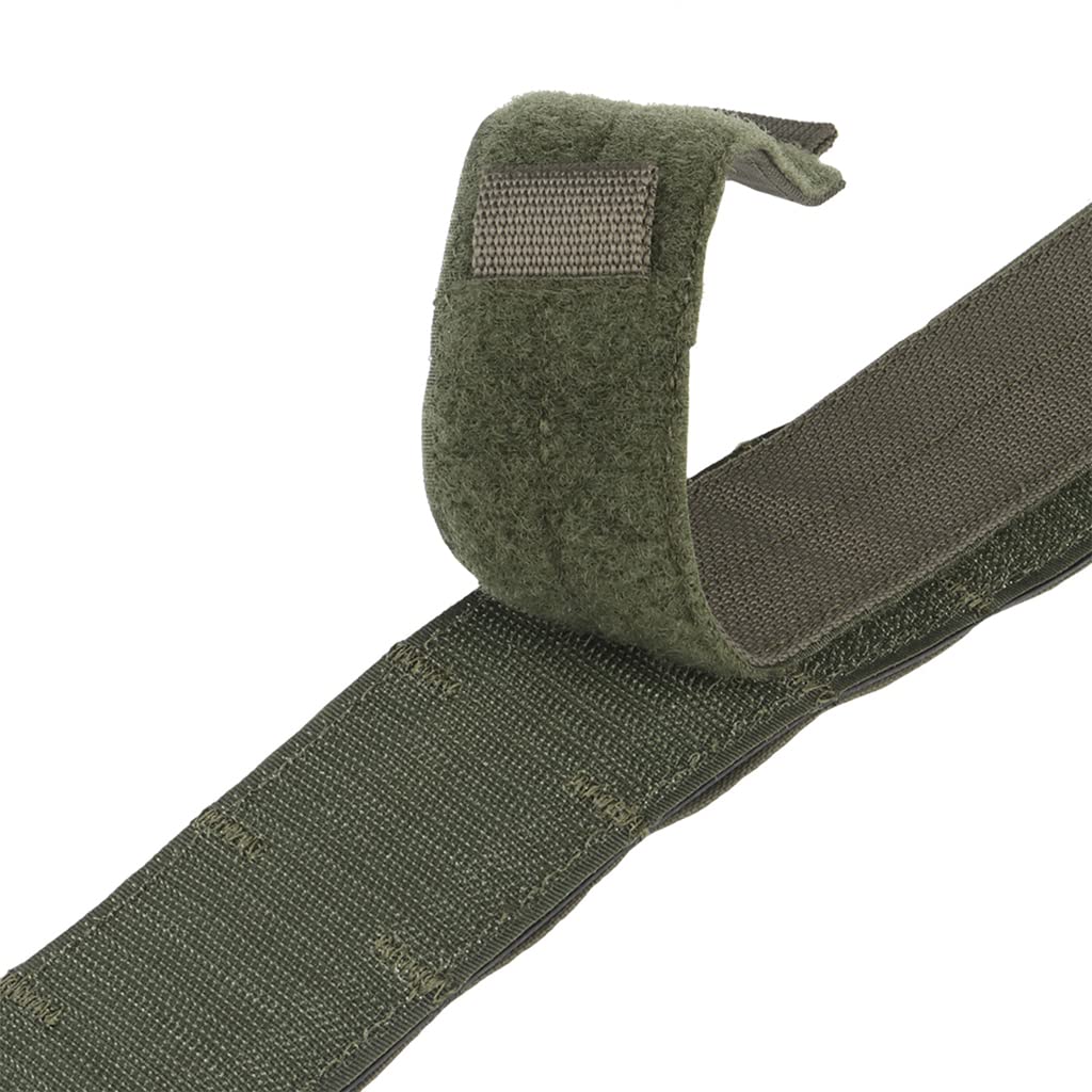 Pasek taktyczny Molle dla mężczyzn, szybkie odpinanie, 2-warstwowy styl wojskowy, do pracy, wędrówek, do treningu airsoftu, rekwizyty, do paintballu, codziennego życia, zielony