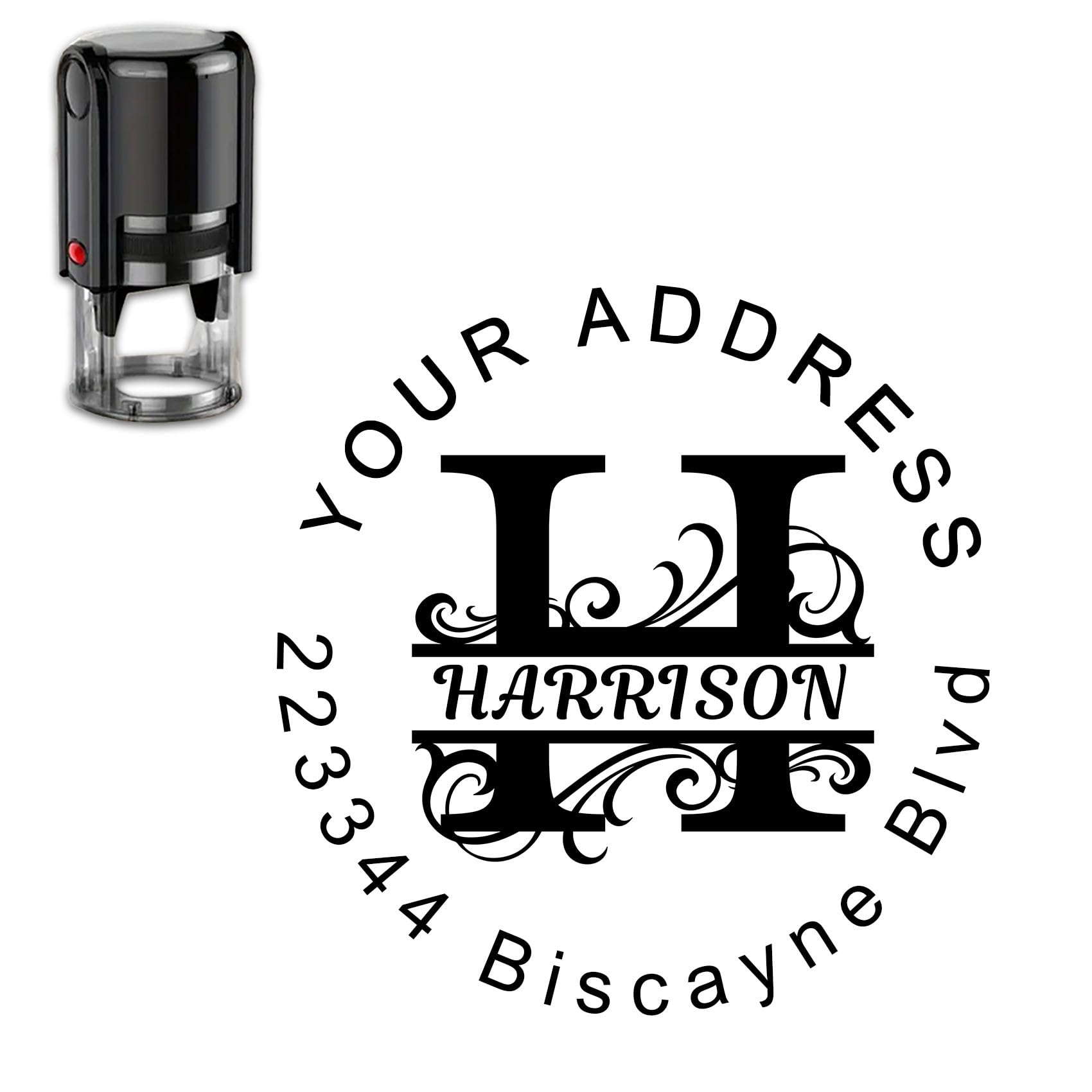 Personal Custom Stamp Logo,Self-Lnking Signature Personalized Logo Stamps for Signing Name,Rubber Stamps for Business,Return Address Stamp - 9 Colors, 4 Sizes — image 1
