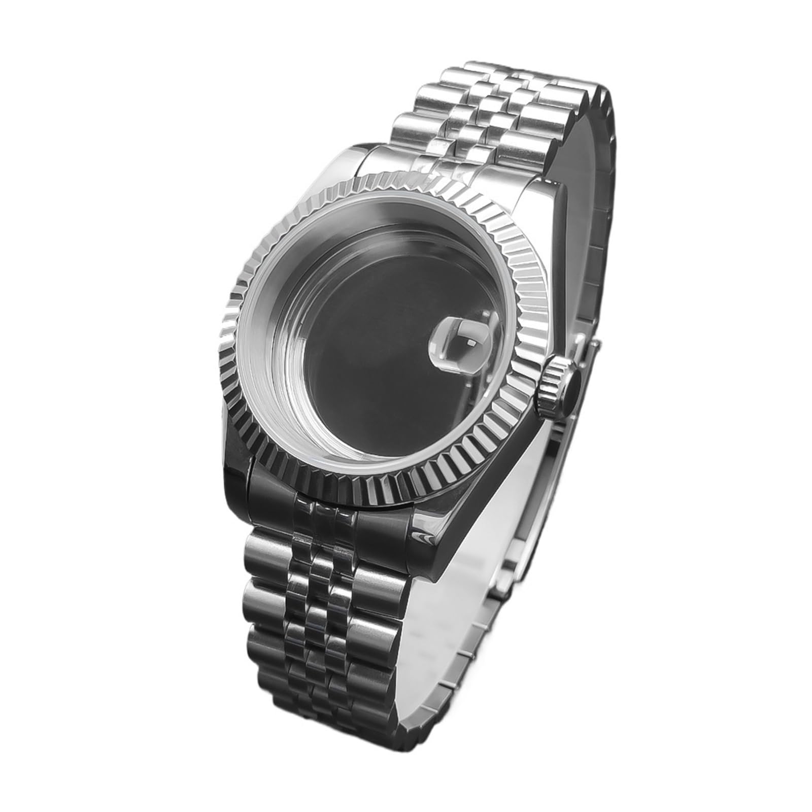 36 mm/39 mm szafirowe szkło męskie etui na zegarek nadaje się do ruchu NH35 NH36 NH34 wodoodporna stal nierdzewna