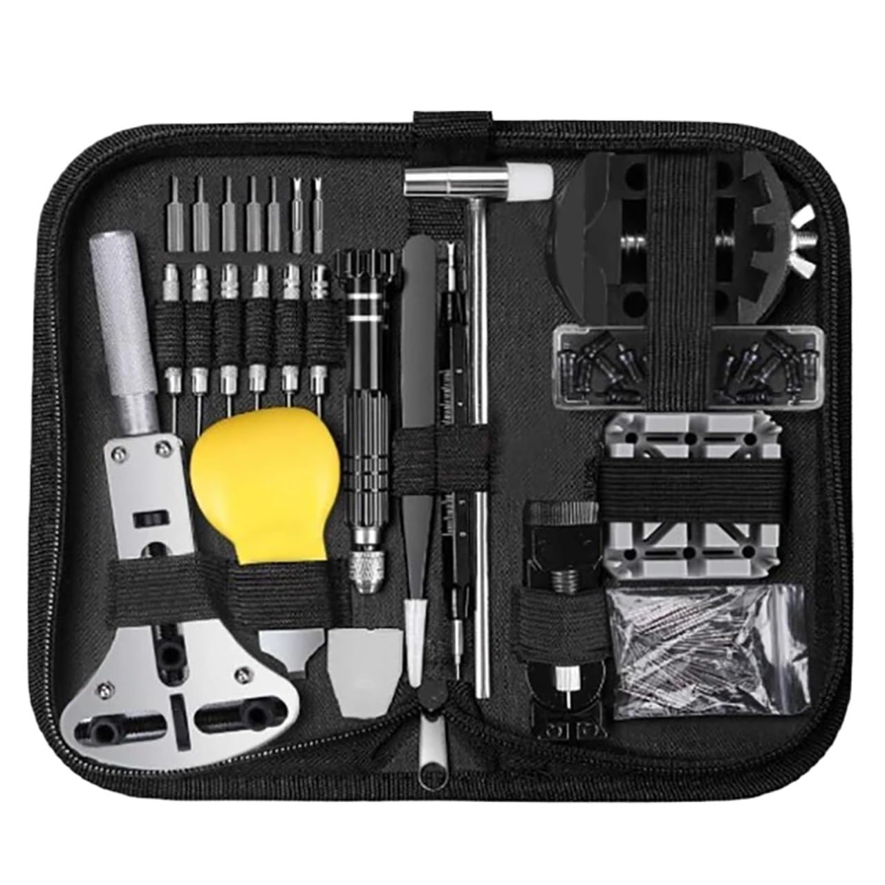 Kits de reparación de Relojes, 153 Piezas, Kit de Herramientas de reparación de Relojes, relojero, Pasador de Enlace, Carcasa de disolución,