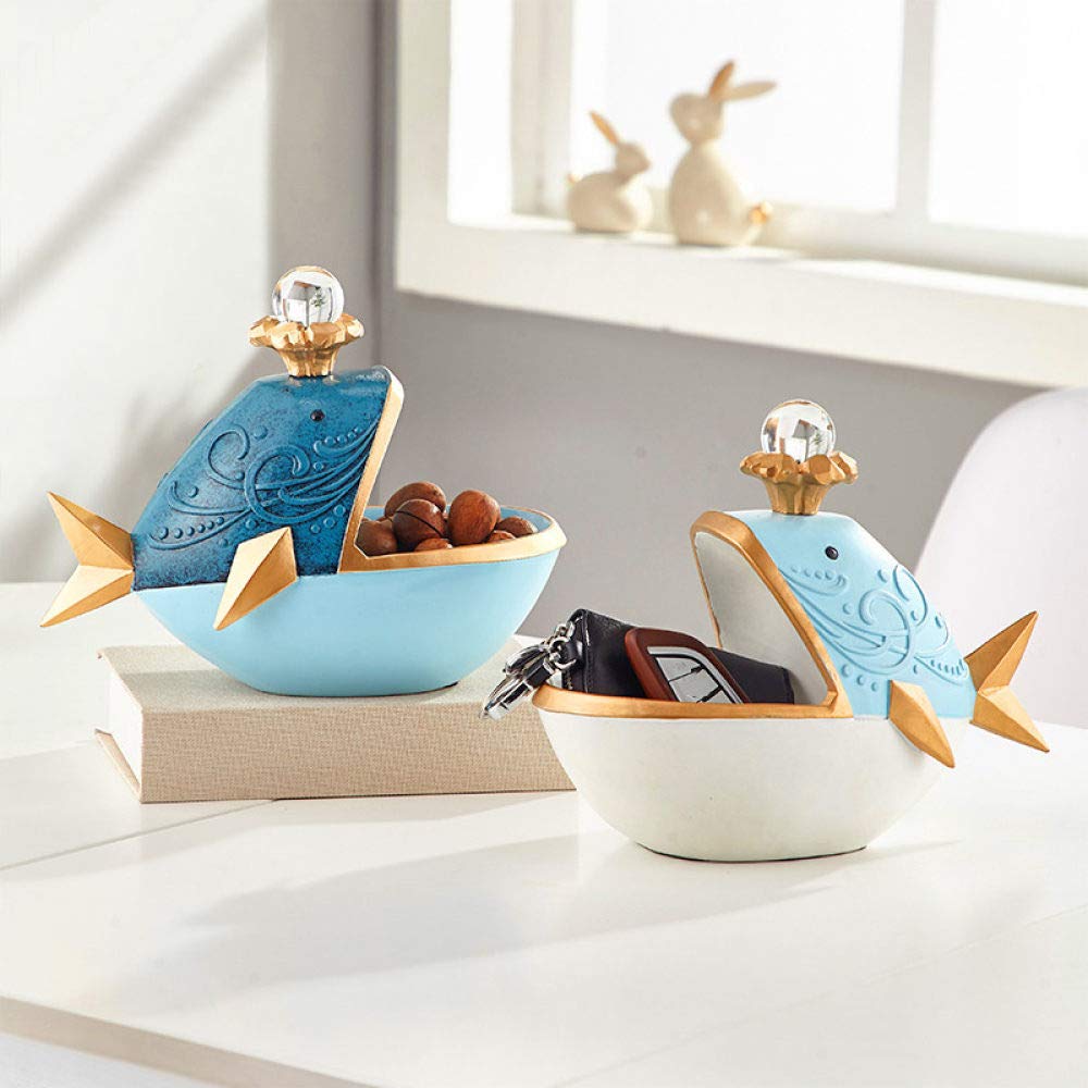 Creativo, Pesce Grosso, Miniatura di Statuetta, Decorazione della casa, Statua, Scultura Animale, Arredamento Soggiorno, Decorativo, Desktop, Scatola di immagazzinaggio, 2