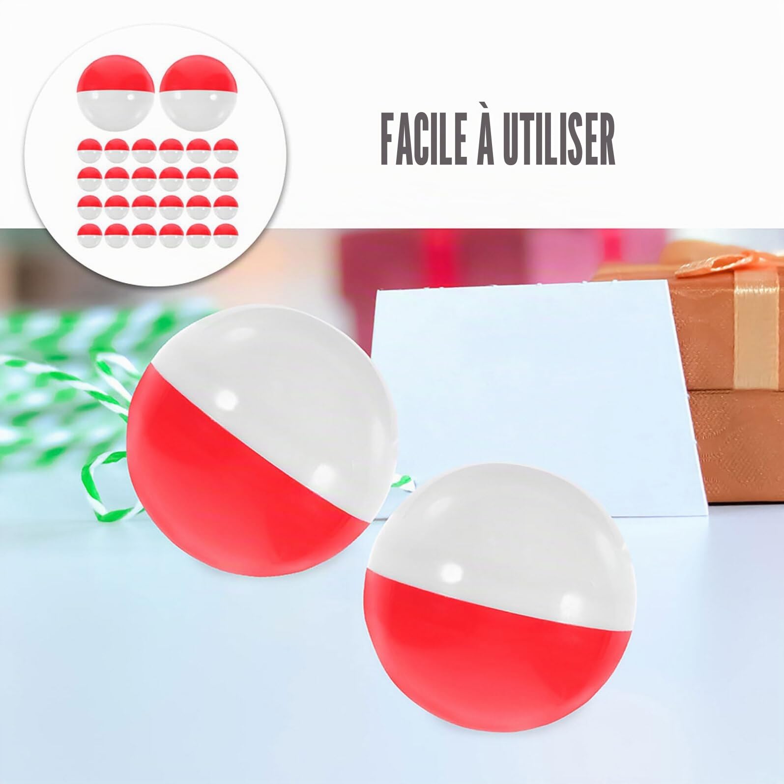 Amosfun Lot De 50 Boules Vides Remplissables 7.5 Cm Capsules Plastique Rondes Pour Distributeur Automatique Balle Loterie Emballage Cadeau DéCor FêTe Anniversaire Mariage