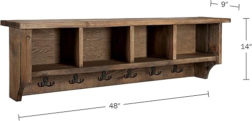 Miniatura 3 de Bolton Furniture Percheros Pomona, Marrón