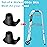 Dotday 4 Pack Walker Skis Glides for Folding Walkers, Essentials Universal Walker Accessories for Seniors, Mobility Aid Accessory for Seniors